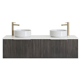 Timberline Elwood 1500mm Dockland Wall Hung Double Vanity Unit