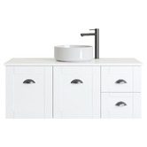 Timberline Victoria 1200mm White Wall Hung Single Vanity Unit