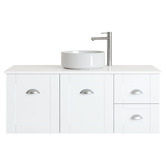 Timberline Victoria 1200mm White Wall Hung Single Vanity Unit