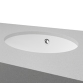 Timberline Amara 445mm Gloss White Undermount Basin