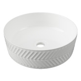 Timberline Allure Arrow 360mm Round Ceramic Above Counter Basin