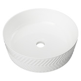 Timberline Allure Arrow 360mm Round Ceramic Above Counter Basin