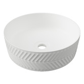 Timberline Allure Arrow 360mm Round Ceramic Above Counter Basin