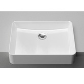 Timberline Fergus 500mm Gloss White Semi-recessed Basin