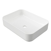 Timberline Enchant 500mm Rectangular Ceramic Above Counter Basin
