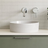 Timberline Allure Arrow 360mm Round Ceramic Above Counter Basin