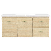 Timberline Florida Ensuite 1000mm Wall Hung Vanity with Ceramic Countertop