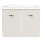 Timberline Florida Ensuite 600mm Wall Hung Vanity with Ceramic Countertop