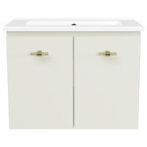 Timberline Florida Ensuite 600mm Wall Hung Vanity with Ceramic Countertop
