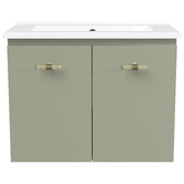 Timberline Florida Ensuite 600mm Wall Hung Vanity with Ceramic Countertop