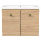 Timberline Florida Ensuite 600mm Wall Hung Vanity with Ceramic Countertop