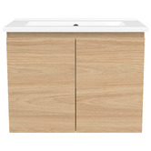 Timberline Florida Ensuite 600mm Wall Hung Vanity with Ceramic Countertop