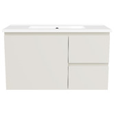 Timberline Florida Ensuite 800mm Wall Hung Vanity with Ceramic Countertop