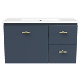 Timberline Florida Ensuite 800mm Wall Hung Vanity with Ceramic Countertop
