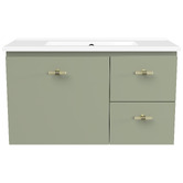 Timberline Florida Ensuite 800mm Wall Hung Vanity with Ceramic Countertop