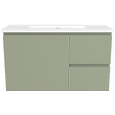 Timberline Florida Ensuite 800mm Wall Hung Vanity with Ceramic Countertop