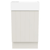 Timberline Lottie V-Groove 480mm Freestanding Small Space Vanity with Ceramic Countertop