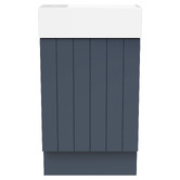 Timberline Lottie V-Groove 480mm Freestanding Small Space Vanity with Ceramic Countertop