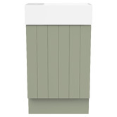 Timberline Lottie V-Groove 480mm Freestanding Small Space Vanity with Ceramic Countertop