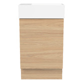 Timberline Lottie 480mm Freestanding Small Space Vanity with Ceramic Countertop