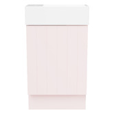 Timberline Lottie V-Groove 480mm Freestanding Small Space Vanity with Ceramic Countertop