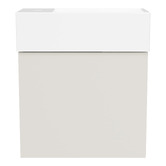 Timberline Lottie 480mm Wall Hung Small Space Vanity with Ceramic Countertop