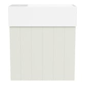 Timberline Lottie V-Groove 480mm Wall Hung Small Space Vanity with Ceramic Countertop