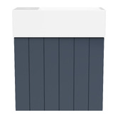 Timberline Lottie V-Groove 480mm Wall Hung Small Space Vanity with Ceramic Countertop