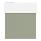 Timberline Lottie 480mm Wall Hung Small Space Vanity with Ceramic Countertop