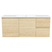 Timberline Nevada 1200mm Wall Hung Vanity with Ceramic Countertop
