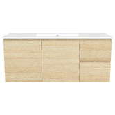 Timberline Nevada 1200mm Wall Hung Vanity with Ceramic Countertop