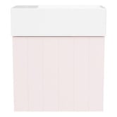 Timberline Lottie V-Groove 480mm Wall Hung Small Space Vanity with Ceramic Countertop