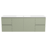 Timberline Nevada 1500mm Wall Hung Vanity with Ceramic Countertop