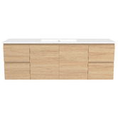 Timberline Nevada 1500mm Wall Hung Vanity with Ceramic Countertop