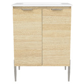 Timberline Nevada 600mm Freestanding Vanity with Ceramic Countertop