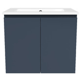 Timberline Nevada 600mm Wall Hung Vanity with Ceramic Countertop
