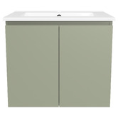 Timberline Nevada 600mm Wall Hung Vanity with Ceramic Countertop