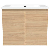 Timberline Nevada 600mm Wall Hung Vanity with Ceramic Countertop