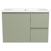 Timberline Nevada 750mm Wall Hung Vanity with Ceramic Countertop