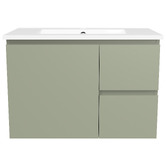 Timberline Nevada 750mm Wall Hung Vanity with Ceramic Countertop