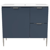 Timberline Nevada 900mm Freestanding Vanity with Ceramic Countertop
