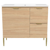 Timberline Nevada 900mm Freestanding Vanity with Ceramic Countertop