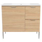 Timberline Nevada 900mm Freestanding Vanity with Ceramic Countertop