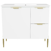 Timberline Nevada 900mm Freestanding Vanity with Ceramic Countertop