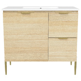 Timberline Nevada 900mm Freestanding Vanity with Ceramic Countertop