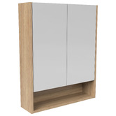 Timberline Sanremo 600mm Mirrored Shaving Cabinet with Open Shelf