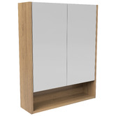 Timberline Sanremo 600mm Mirrored Shaving Cabinet with Open Shelf