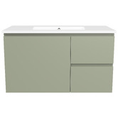 Timberline Nevada 900mm Wall Hung Vanity with Ceramic Countertop