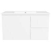Timberline Nevada 900mm Wall Hung Vanity with Ceramic Countertop