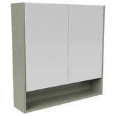 Timberline Sanremo 750mm Mirrored Shaving Cabinet with Open Shelf
